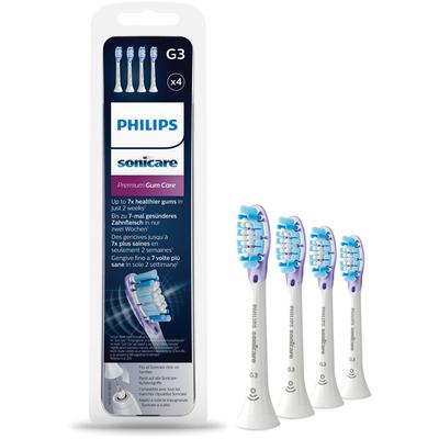 Aufsteckbürste PHILIPS SONICARE "G3 Premium Gum Care HX9054" Zahnbürstenköpfe Gr. 4 St., weiß Standardgröße, mit Bürstenkopferkennung