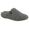 Pantoffel VERBENAS, Damen, Gr. 38, grau (dunkelgrau), Textil, klassisch, Schuhe Pantoffeln Plüsch Hausschuh Hausschuh, Hausschuh, Homeslipper, Clog in kuscheliger Optik