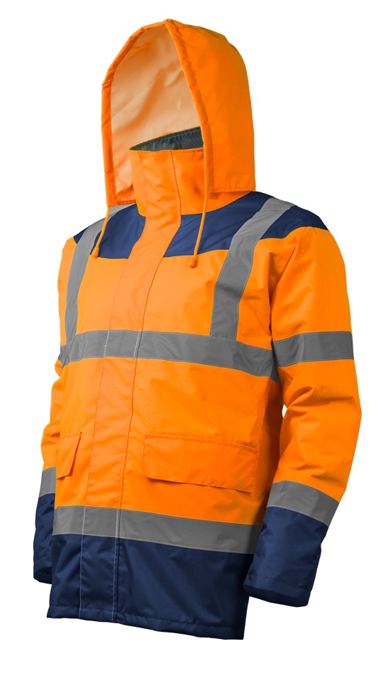 Parka matelassée Keta à haute visibilité orange/marine T S COVERGUARD 7KETOS