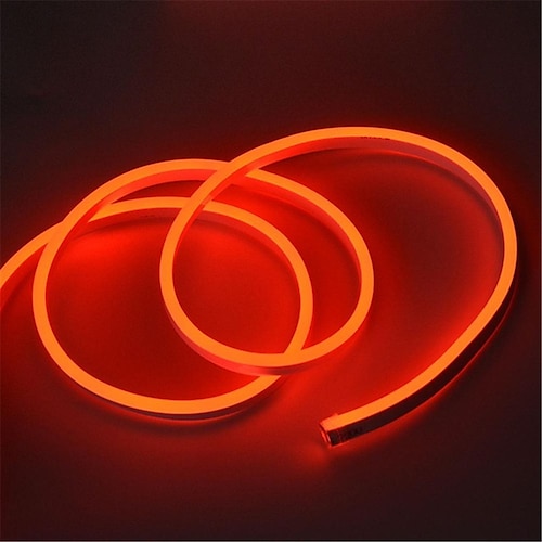 1m 2m 3M Neonstreifenlichter LED Streifen 150-300-450-750-1500-3000-3750-4500 LEDs Flexibel Neon Warmweiß Weiß Rot LED Neonlichte Kreativ Party Draussen 220-240 V Image