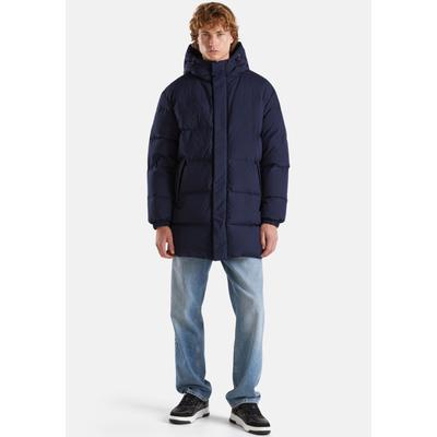 Steppjacke, Herren, Gr. L, blau (marine), Obermaterial: 100% Polyester, UNITED COLORS OF BENETTON, modisch, regular fit, Langarm, Jacken, mit verstellbarer Kapuze Image