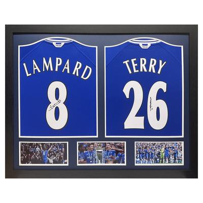 Chelsea Frank Lampard & John Terry Double Signed Shirt Display Image