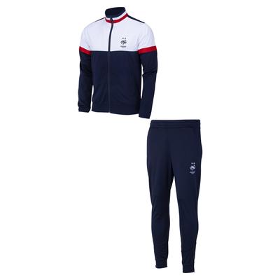Frankreich-Farbblock-Trainingsanzug – Marineblau – Herren Image