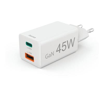 Schnellladegerät USB-C PD / USB-A weiß, Hama