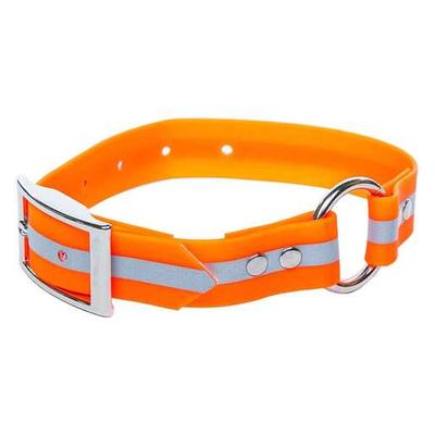 ROCT Outdoors Upland Field Collar with Reflective Band Traditional Collar - Orange 24in-28in