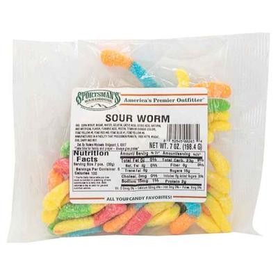 Sportsman's Warehouse Sour Worm Candy - 6 Servings