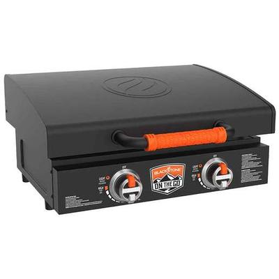 Blackstone On The Go 22in 2-Burner Tabletop Griddle with Hood - Black