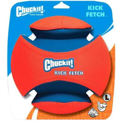 Chuckit Kick Fetch Large Ball - Orange/Blue - Orange
