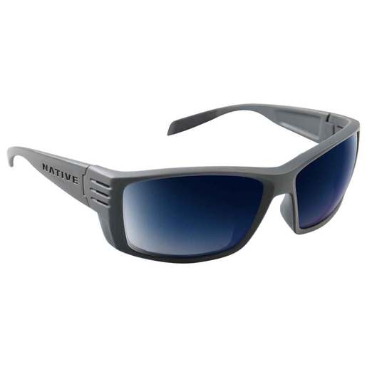Native Eyewear Raghorn Polarized Sunglasses - Granite/Blue Reflex - Blue Reflex Adult