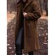 Per donna Giacca in pile Cappotto teddy Giacca con cappuccio Tenere al caldo Traspirante Bottoni Tasche In pile Informale Liscio Da mare Strada Da tutti i giorni Per uscire Monopetto Lungo Felpa