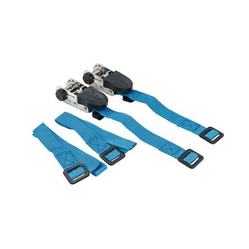 Rhino-Rack Recovery Track Straps Auto Rack Accessory - Blue