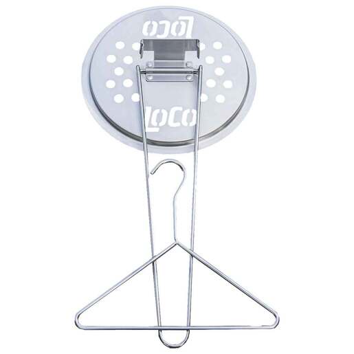LoCo Cookers Folding Turkey Stand with Lifting Hook - Silver