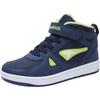 Sneaker KANGAROOS "Kalley II EV", Gr. 36, blau (navy, lime), Synthetik, sportlich, Schuhe, mit Klettverschluss, gefüttert