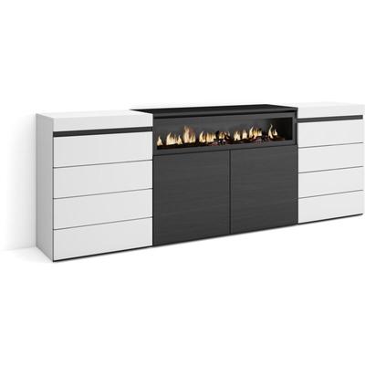 Kommode mit Schubladen, Aufbewahrungsschrank, 214x75x35 cm, Für Schlafzimmer, Zimmer, Image