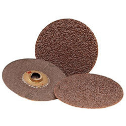 3M Roloc Discs 361F, Aluminum Oxide, 3 in Dia., 80 Grit, Roll On Mount (405-051144-22404)