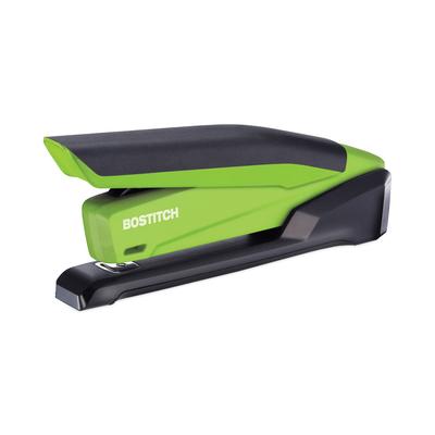 Bostitch InPower Spring-Powered Desktop Stapler, 20-Sheet Capacity, Green (ACI1123)