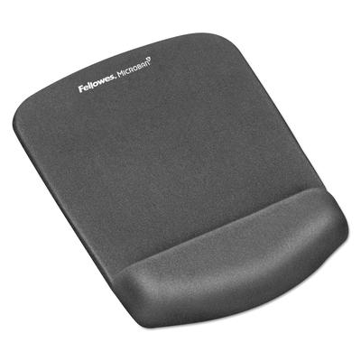 Fellowes 9252201 PlushTouch Mouse Pad with Wrist Rest, 7.25 x 9.37, Graphite