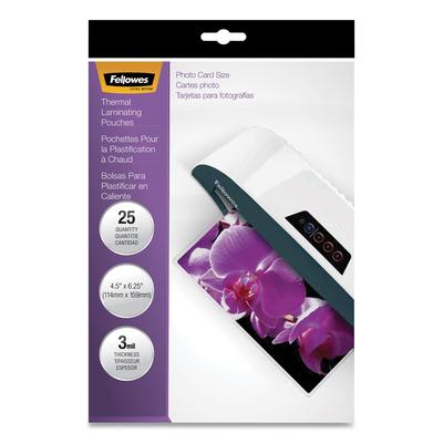 Fellowes Laminating Pouches, 3 mil, 4.5