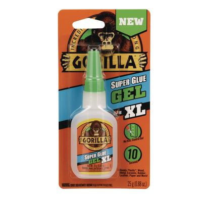 Gorilla Super Glue Gel, 0.88 oz, Dries Clear (GOR102433)