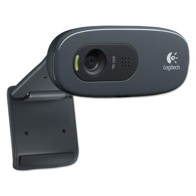 Logitech 960-000694 C270 HD Webcam, 1280 pixels x 720 pixels, 1 Mpixel, Black