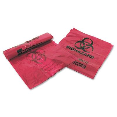 Medegen Infectious Waste Bags, 3 Gallon, 14" x 18-1/2", 200 Bags/BX, Red (MHM03EB086000)