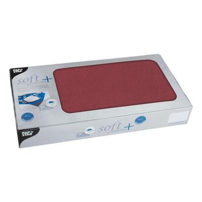 Papstar Vlies Mitteldecke 80 x 80 cm »soft selection plus« einfarbig 20 Stück rot, 80 cm Image