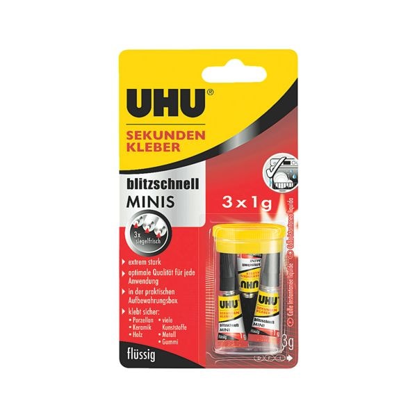UHU Sekundenkleber »MINIS« 45415 weiß Image