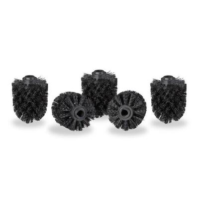 relaxdays WC Bürstenkopf Ersatz im Set 12 mm schwarz