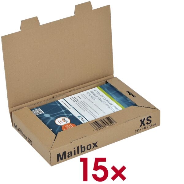Colompac 15 Versandkartons »CP 098 Mailbox XS« braun, 25x3.9x15.8 cm Image