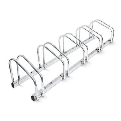 relaxdays Radständer für 5 Fahrräder aus Stahl