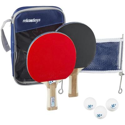 Tischtennis Set 7-tlg. mit Netz, relaxdays