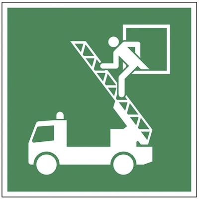 LimarLite Rettungszeichen »Rettungsausstieg [E017]« 20 x 20 cm Kunststoff (1 mm), 20x20 cm