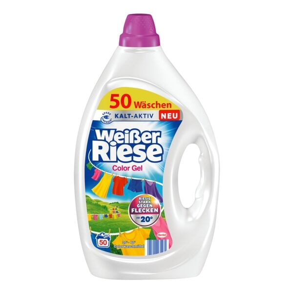 Weißer Riese Farbwaschmittel »Color Gel« 50 WL weiß