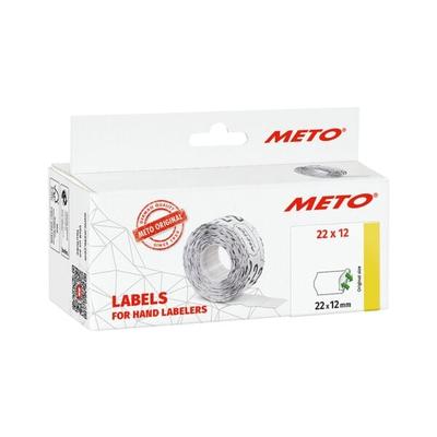 METO 6x 1000 Preisauszeichner-Etiketten (22 x 12 mm) weiß Image