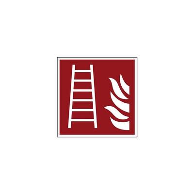 LimarLite Brandschutzzeichen »Leiter [F003]« 15 x 15 cm Folie (0,4 mm), 15x15 cm