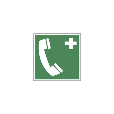 LimarLite Rettungszeichen »Notruftelefon [E004]« 15 x 15 cm Folie (0,4 mm), 15x15 cm Image