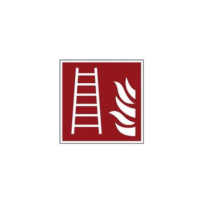 LimarLite Brandschutzzeichen »Leiter [F003]« 15 x 15 cm Folie (0,4 mm), 15x15 cm