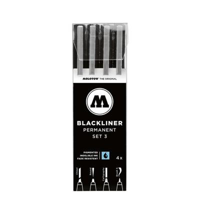 MOLOTOW 4er-Etui Blackliner »Set 3« schwarz Image