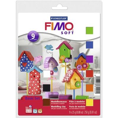 FIMO 9er-Pack Modelliermasse »Fimo soft Basic Set« mehrfarbig