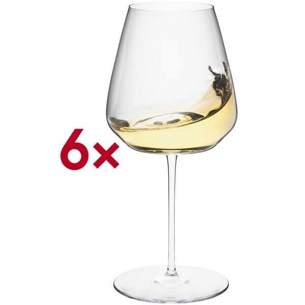 Rona Weinglas mundgeblasen Wine 550 ml 6 Stück transparent, 20.6 cm Image