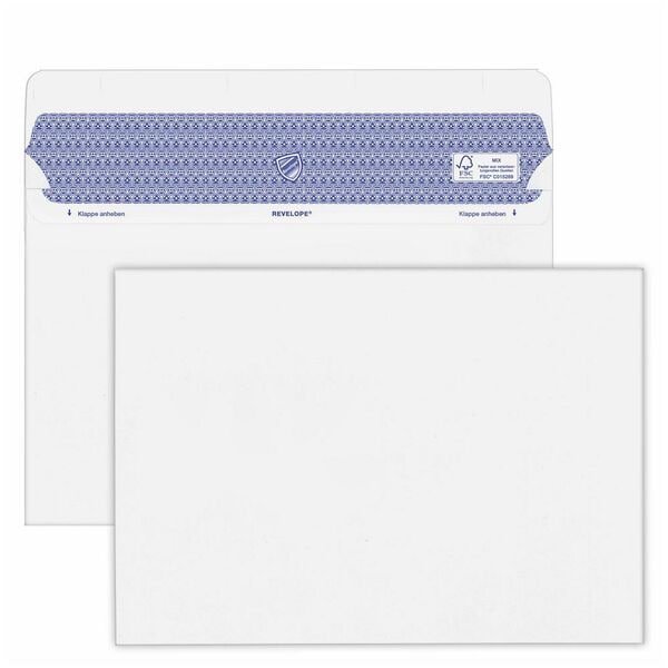 Mailmedia 500er-Pack Briefumschläge »Revelope Professional« DIN C5 - ohne Fenster weiß, 22.9x16.2 cm