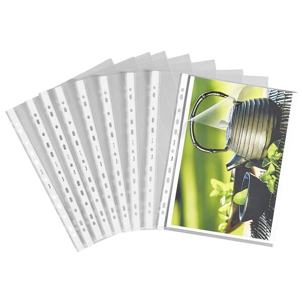bene 50er-Pack Prospekthüllen A4 - 0.14 mm - glasklar transparent Image