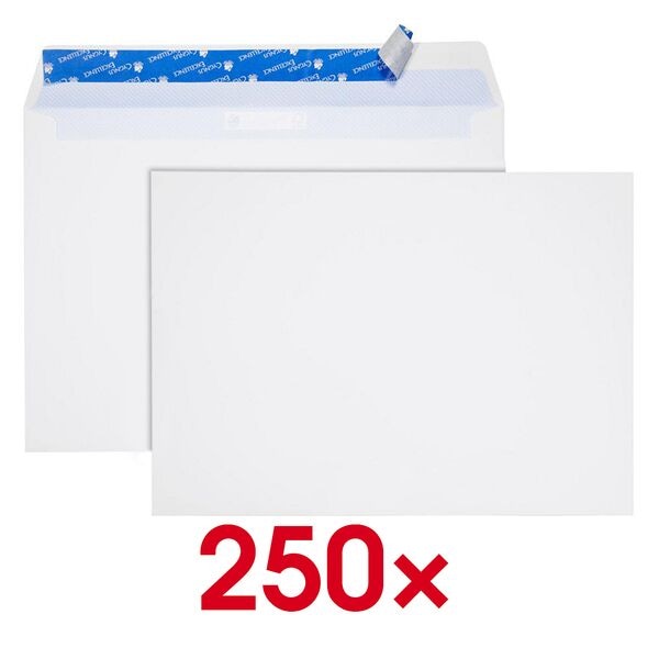 Mailmedia 250er-Pack Versandtaschen »Cygnus Excellence®« DIN B4 ohne Fenster hochweiß weiß, 25x35.3 cm