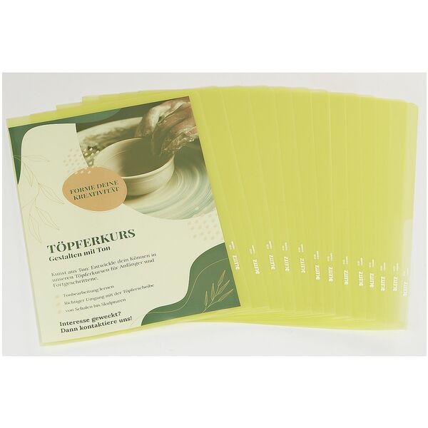 Leitz 100er-Pack Sichthüllen »Premium 4100« - A4 gelb Image