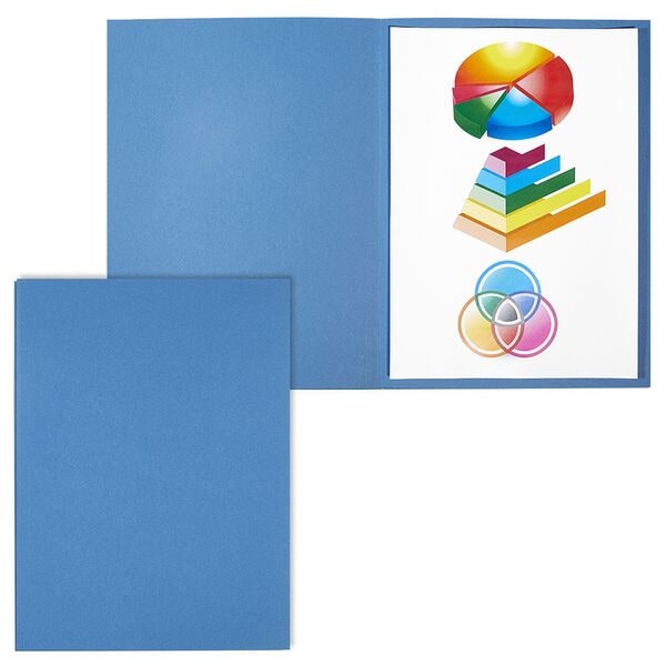 Elba 100er-Pack Aktendeckel A4 »Smart Line« blau, 23x31.5 cm Image