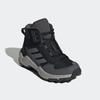 Wanderschuh ADIDAS TERREX "TERREX AX4R MID", Gr. 32, schwarz (core schwarz, grefou, grausix), Textil, Synthetik, sportlich, Schuhe