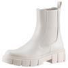 Chelseaboots ANISTON SHOES, Damen, Gr. 41, beige, Lederimitat, Elastischer Einsatz, modisch, Schuhe, Stiefelette mit Stretcheinsätze - NEUE KOLLEKTION schmale Form