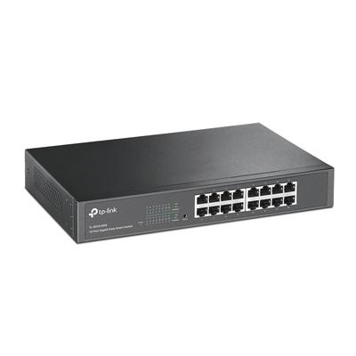 TP-LINK Netzwerk-Switch "TL-SG1016DE 16-Port Gigabit Easy Smart Switch" Netzwerk-Switches schwarz