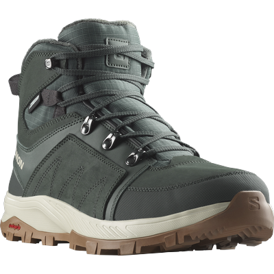 Outdoorschuh SALOMON "OUTCHILL THINSULATE™ CLIMASALOMON™ WATERPROOF", Gr. 42, urban chic, Leder, sportlich, Schuhe, wass