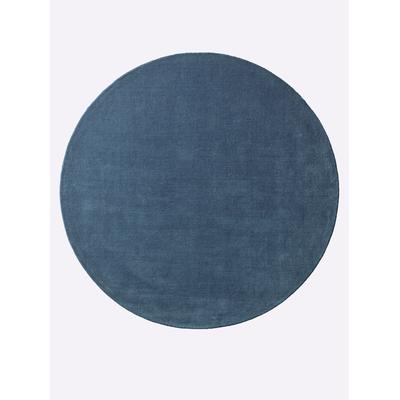 Teppich HEINE HOME Gr. 3, blau, B:90cm H:15mm L:160cm, Wolle, Teppiche Image